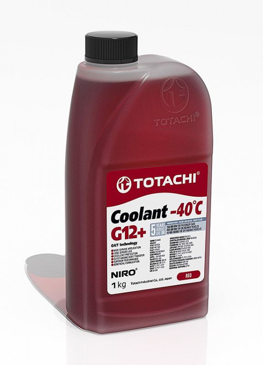 Антифриз TOTACHI NIRO Coolant Red -40C G12+ 1кг